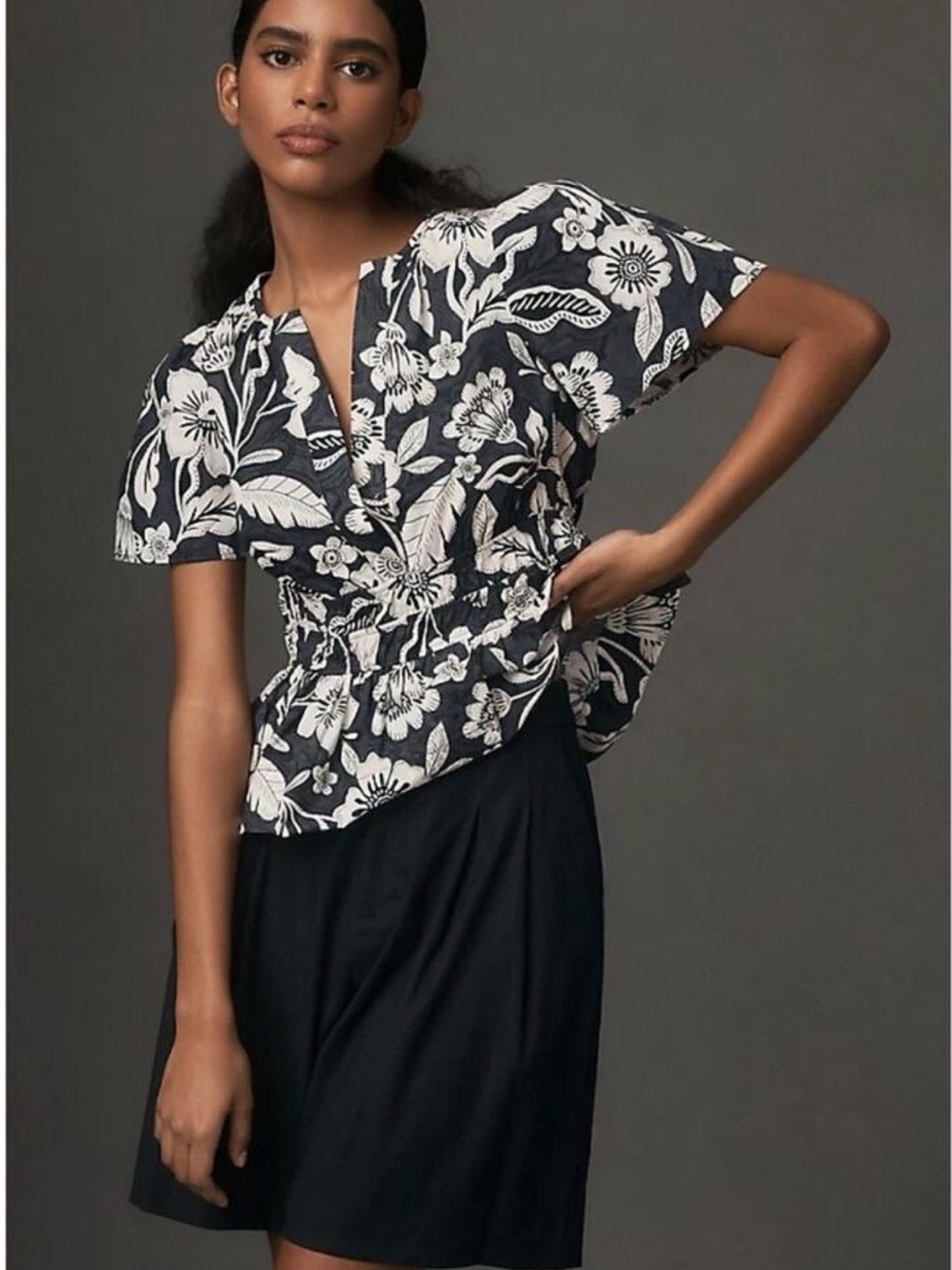 Anthropologie The somerset floral blouse.